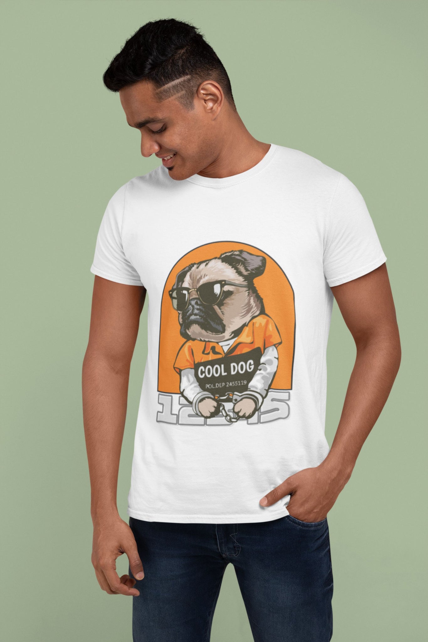 cool-dog-white-tshirt-for-mens